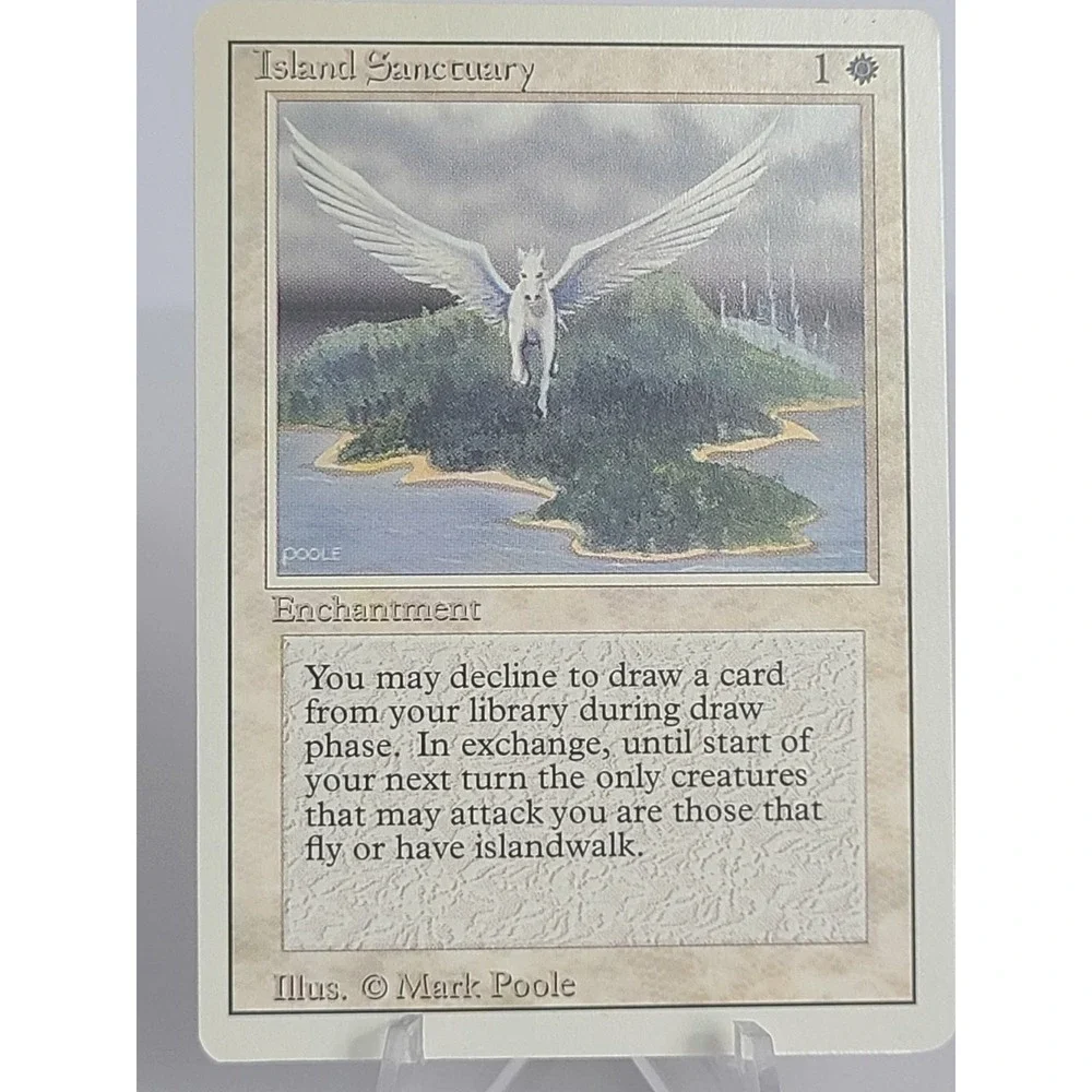 Island Sanctuary – Revised Edition 1994‎ MTG White Enchantment